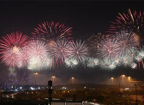 方城县焰火晚会